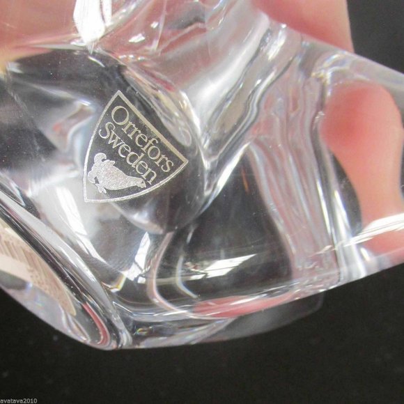 ORREFORS CRYSTAL SEA STAR FISH ✅ VOTIVE CANDLE HOLDER ~ Mint ~ - Picture 2 of 3